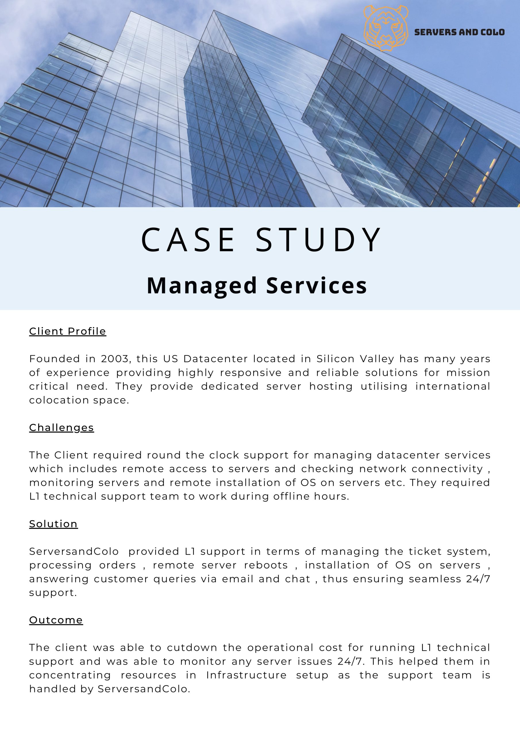 case study on service management